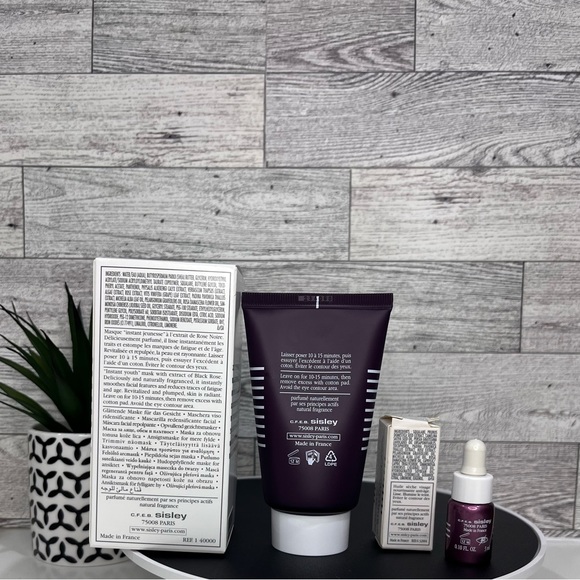 SOLD! BNIB & Sealed Sisley Paris Black Rose Mask➕Black Rose Precious Face Oil🥀 - Picture 2 of 8